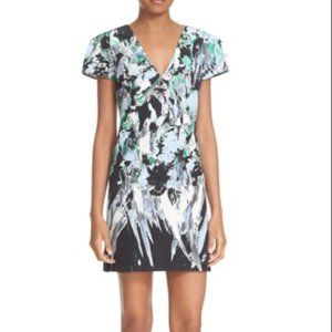 Milly Chloe Painted Floral Print Sheath Dress